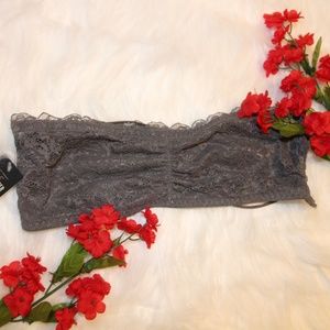 Silver/Grey Lace bandeau